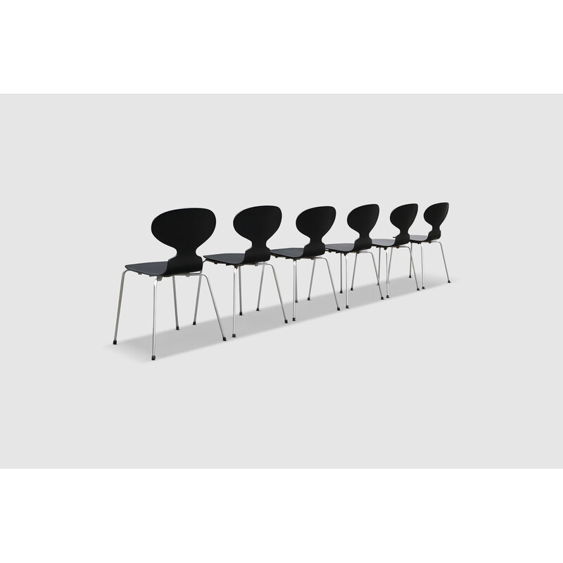 Satz von 6 Vintage-Stühlen 3100 Ant von Arne Jacobsen für Fritz Hansen, 1960