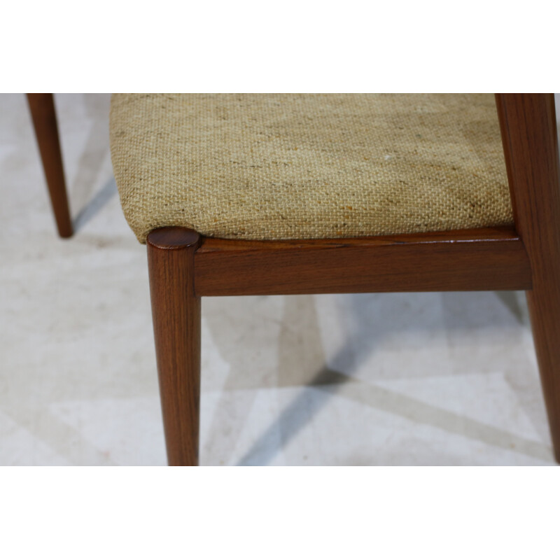 Vintage teak dining chairs by Kai Kristiansen - 1950s