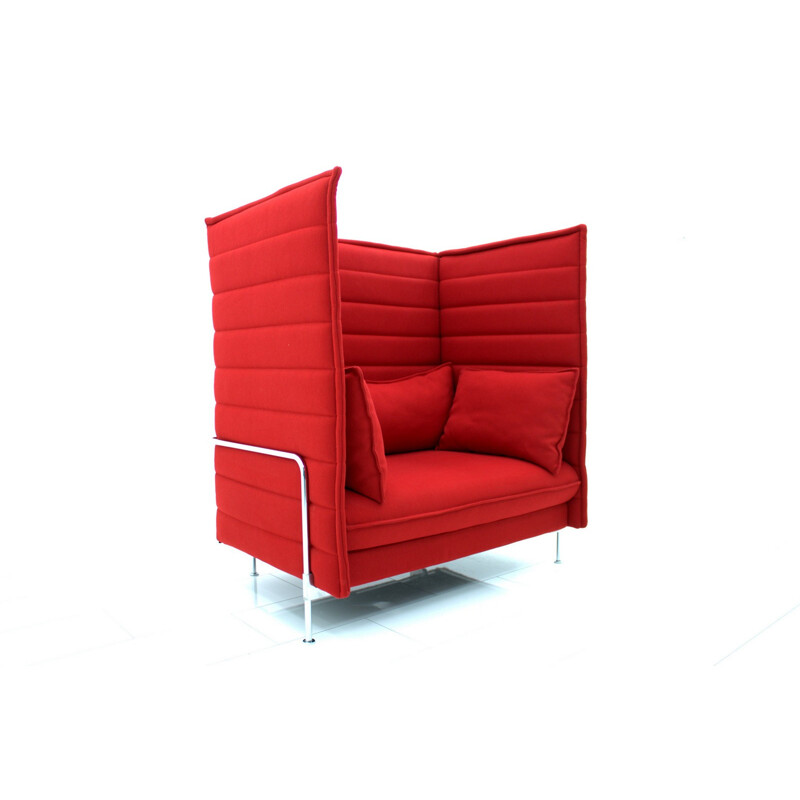 High Back Loveseat Lounge Chair by Ronan and Erwan Bouroullec Alcove, Vitra - 2000s