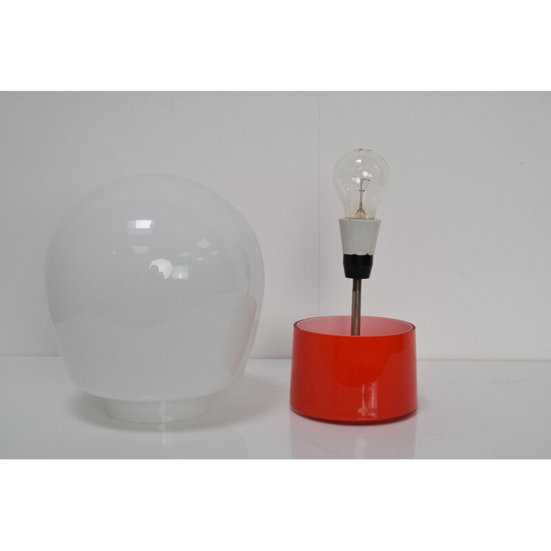 Mid-century all glass table lamp by Stepan Tabera, Czechoslovakia 1970s