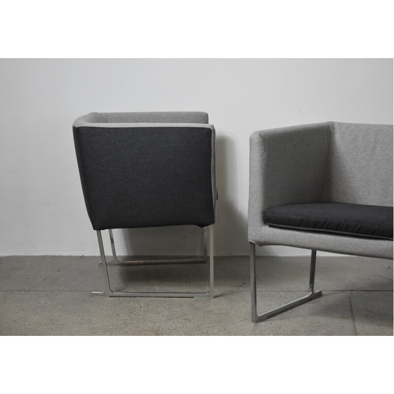 Pair of vintage amchairs model Solo by Antonio Citterio for B and B Italia