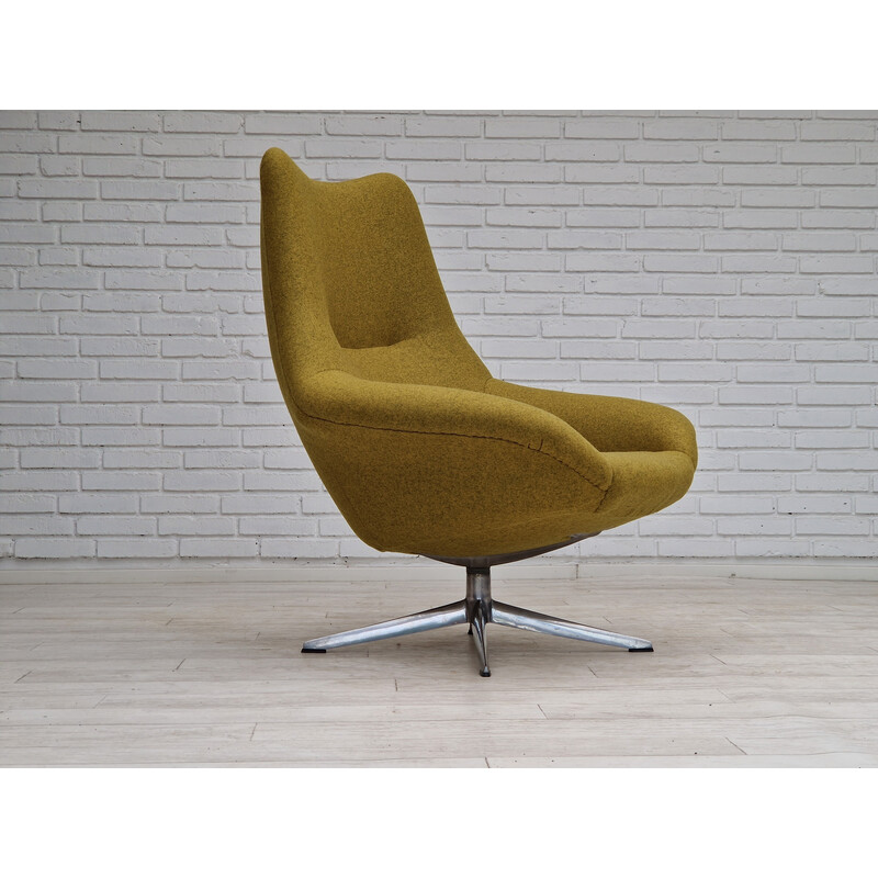 Danish vintage swivel armchair model "Pirouette 208" by H.W.Klein for Bramin Møbler