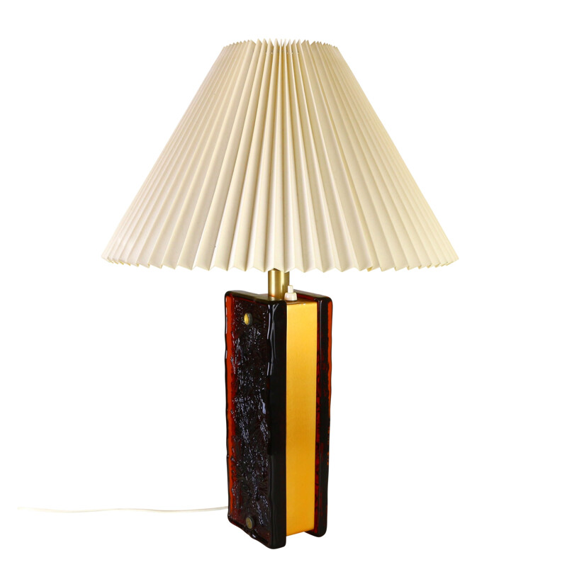 Quality dual light table lamp produced by Nafa - 1960s