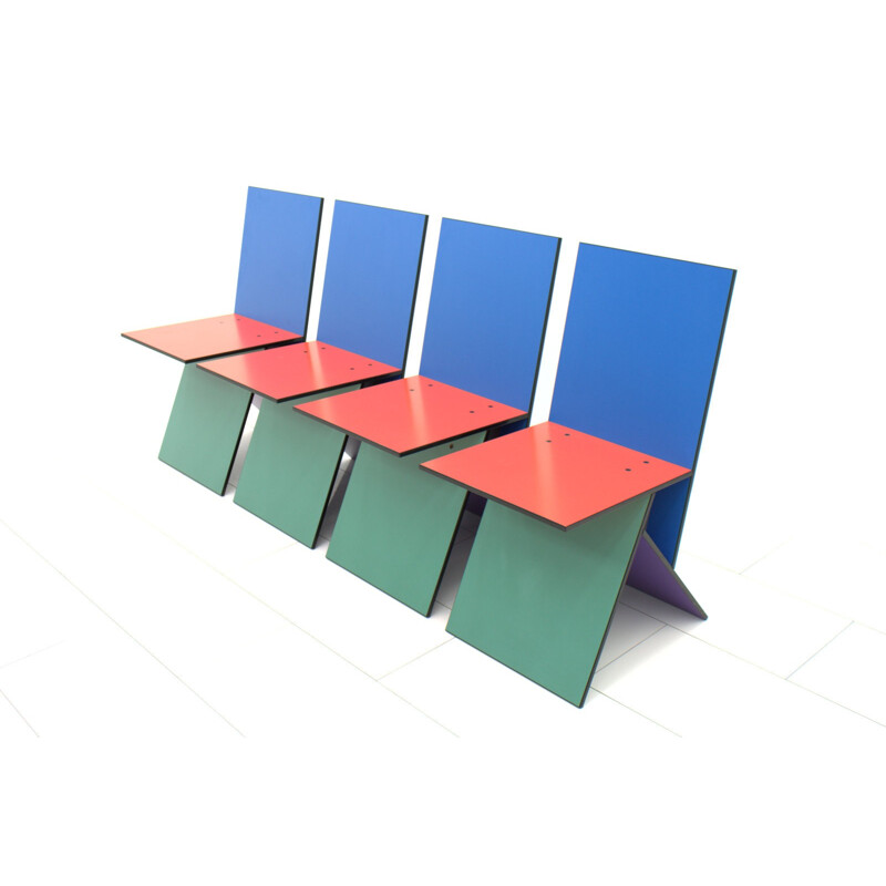 Set of 4 Vilbert Chairs by Verner Panton - 1990s