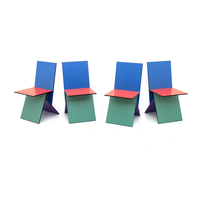 Set of 4 Vilbert Chairs by Verner Panton - 1990s