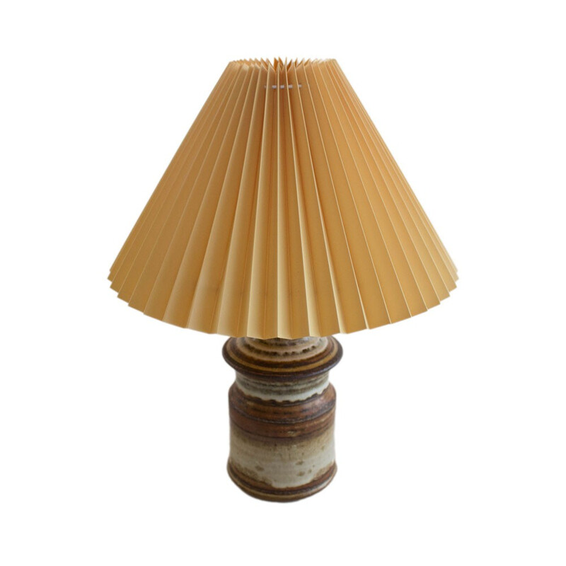 Very stoneware table lamp handmade by Joseph Simon for Soholm Stentoj - 1960s