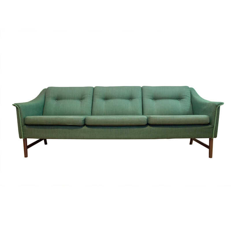 3-seater green sofa designed by Torbjørn Afdal - 1960s