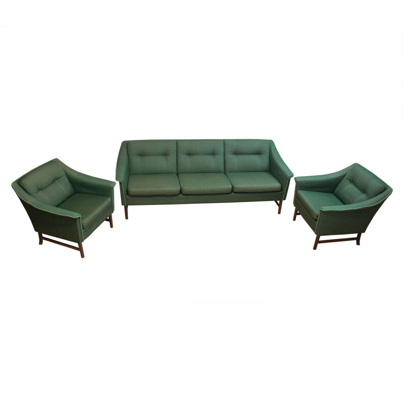 3-seater green sofa designed by Torbjørn Afdal - 1960s