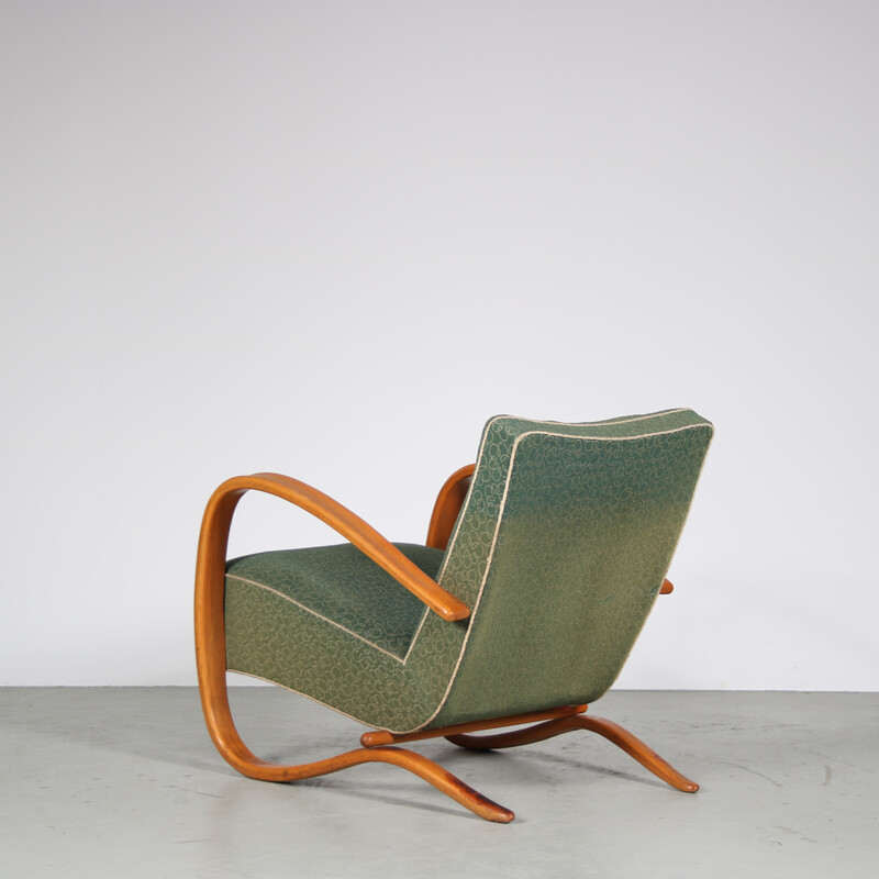 Paire de fauteuils vintage par Jindrich Halabala pour Up Zadovy, Tchèque 1950