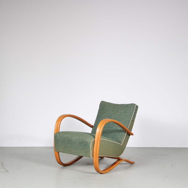 Paire de fauteuils vintage par Jindrich Halabala pour Up Zadovy, Tchèque 1950