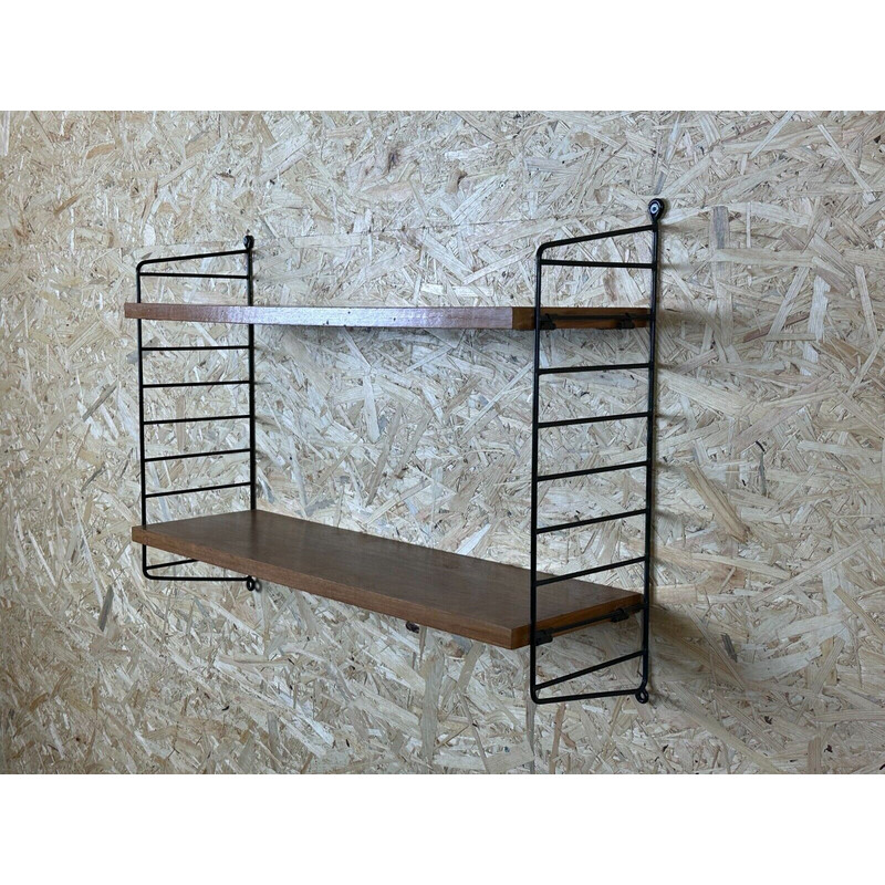 Vintage teak string shelf by Kajsa and Nils, Sweden 1960-1970s