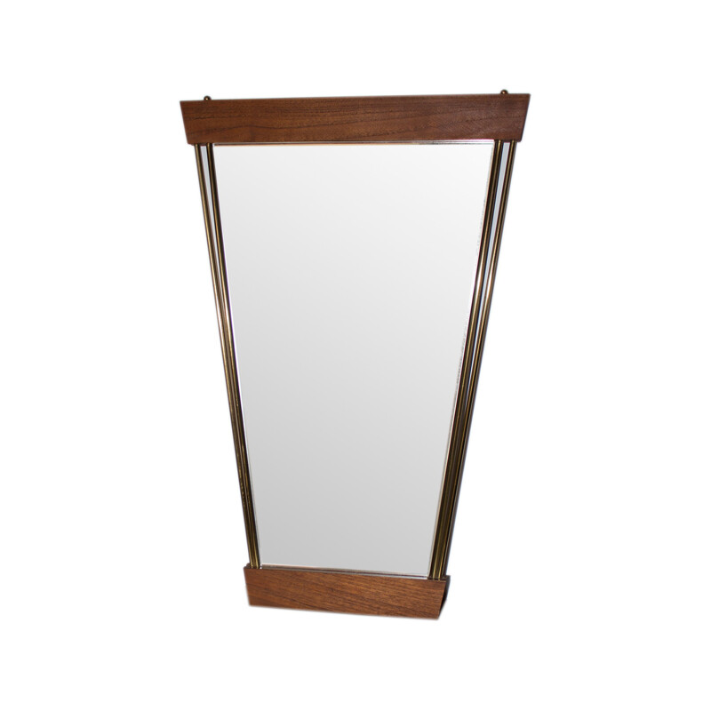 Trapezoidal wall mirror - 1980s