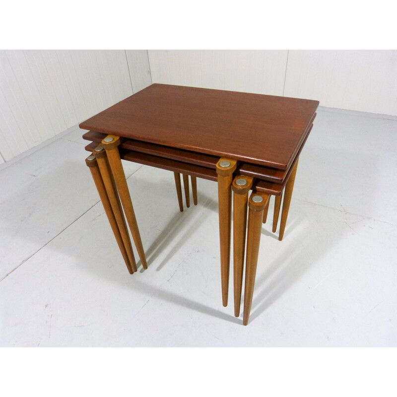 Set of 3 vintage nesting tables produced by Opal - 1950s