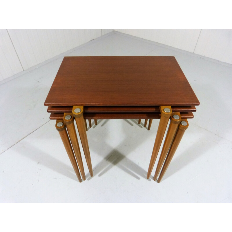 Set of 3 vintage nesting tables produced by Opal - 1950s