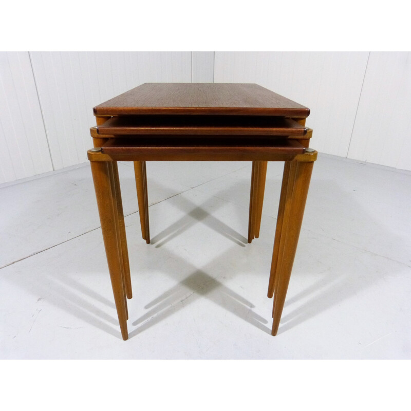 Set of 3 vintage nesting tables produced by Opal - 1950s