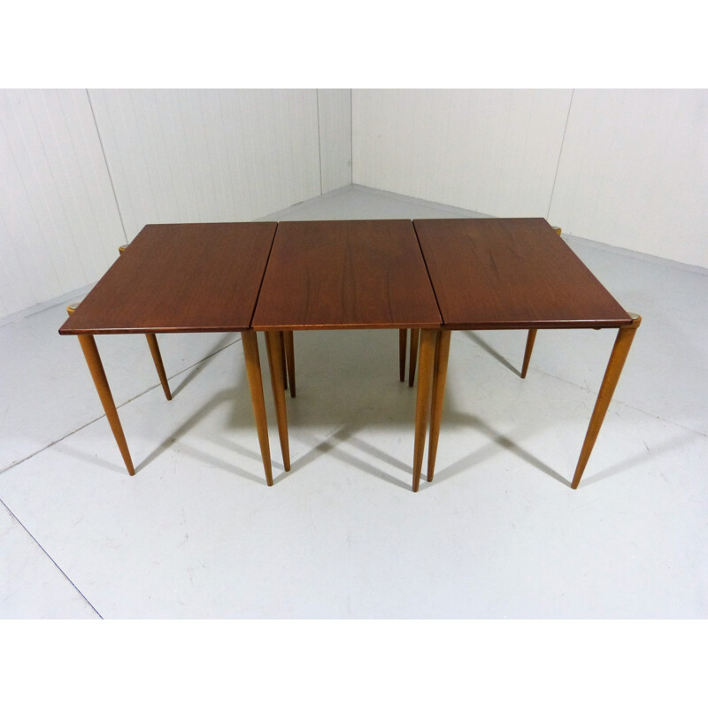 Set of 3 vintage nesting tables produced by Opal - 1950s