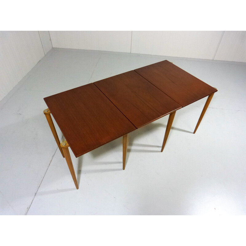 Set of 3 vintage nesting tables produced by Opal - 1950s