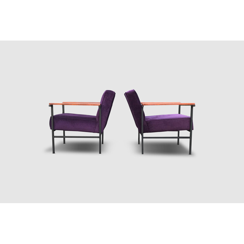 Pair of vintage M2-44 armchairs by Wim den Boon, Netherlands 1958