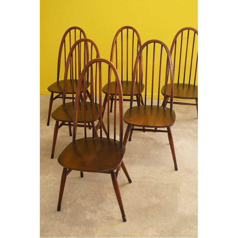 Ensemble de 6 chaises à repas de Lucian Ercolani - 1960