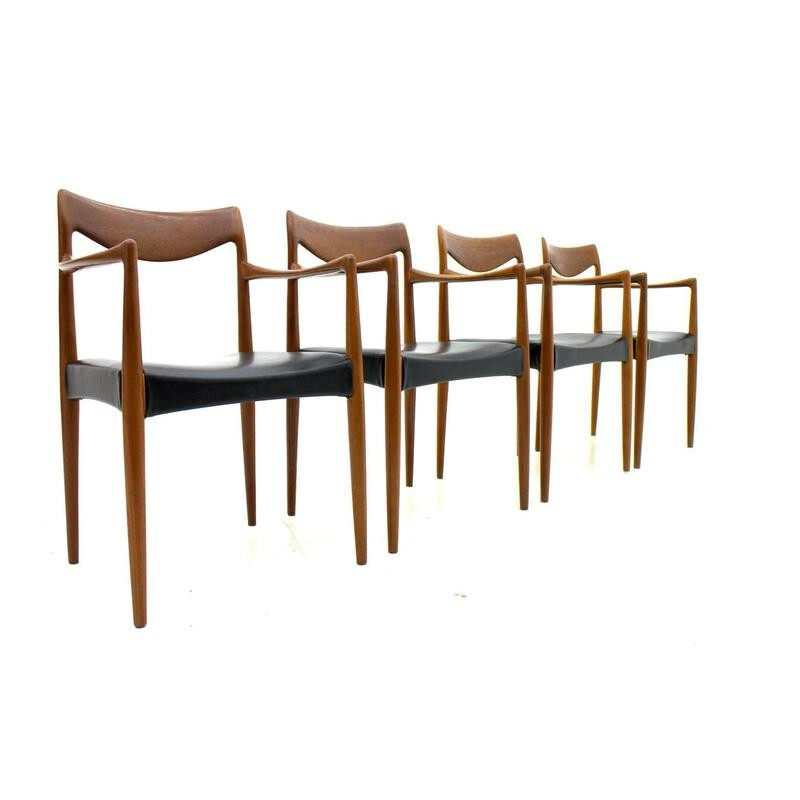Set of Four "Bambi" Teak chairs by Rolf Rastad & Adolf Relling - 1950s
