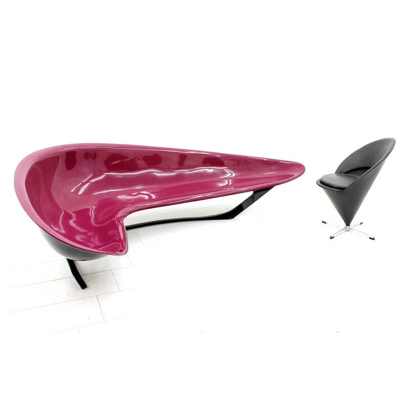 Ecstasy Boomerang bench by Stefan Sterf - 1990s