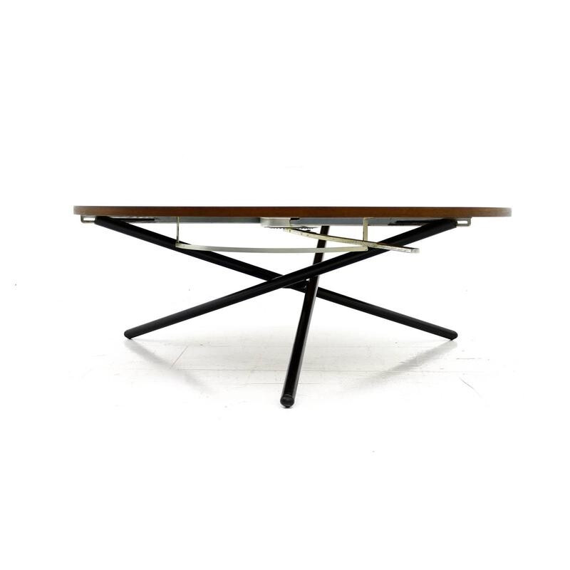 Table vintage suisse à hauteur réglable par Jürg Bally - 1950