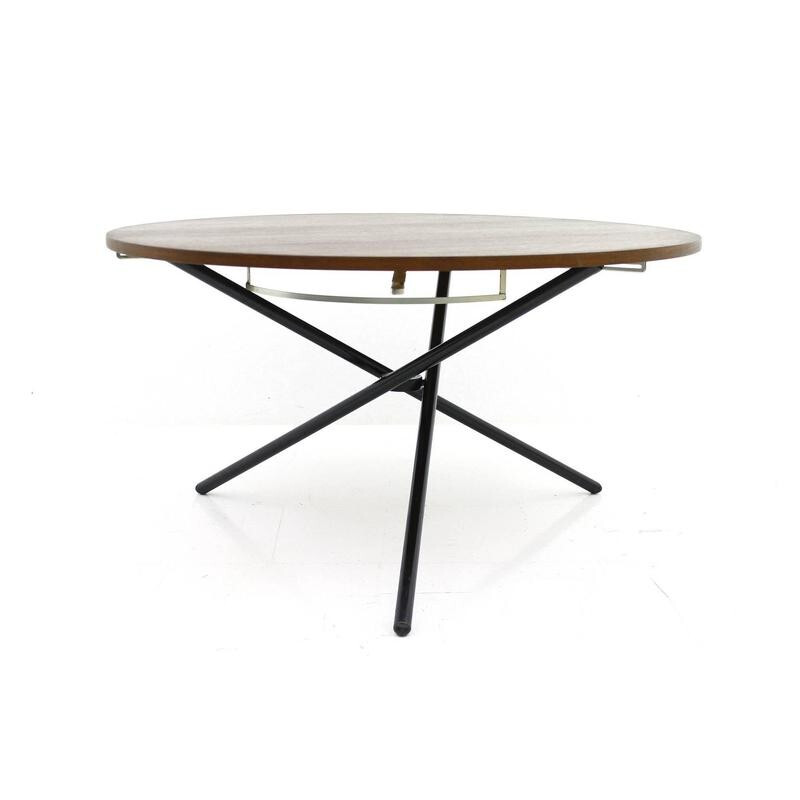 Table vintage suisse à hauteur réglable par Jürg Bally - 1950