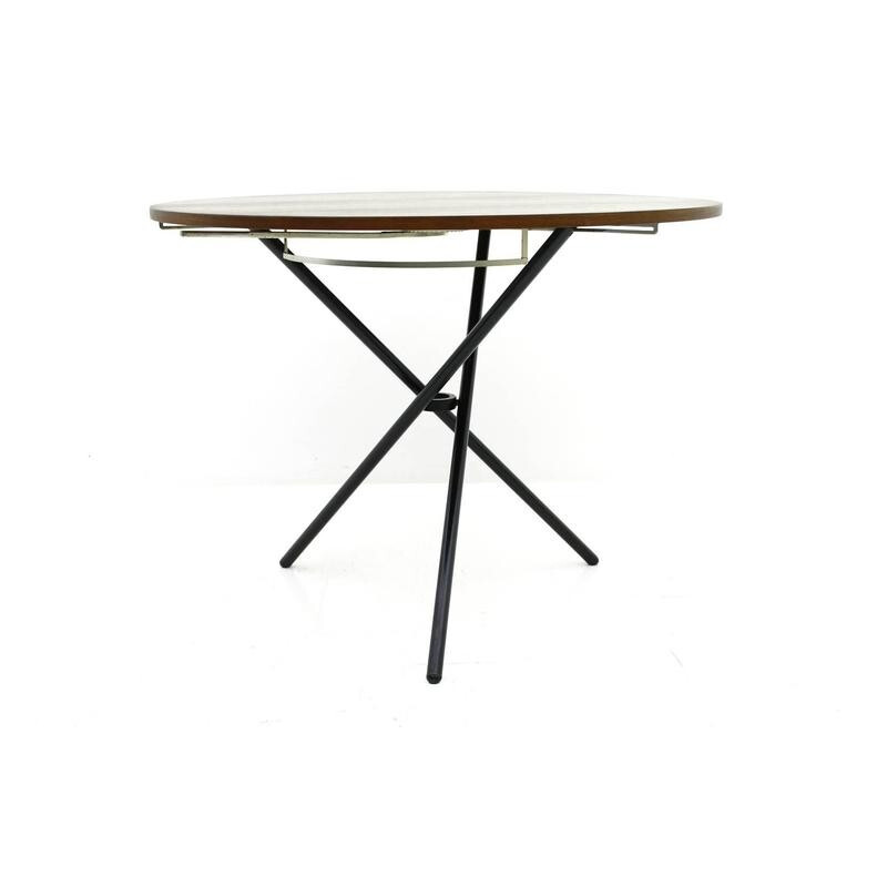 Table vintage suisse à hauteur réglable par Jürg Bally - 1950