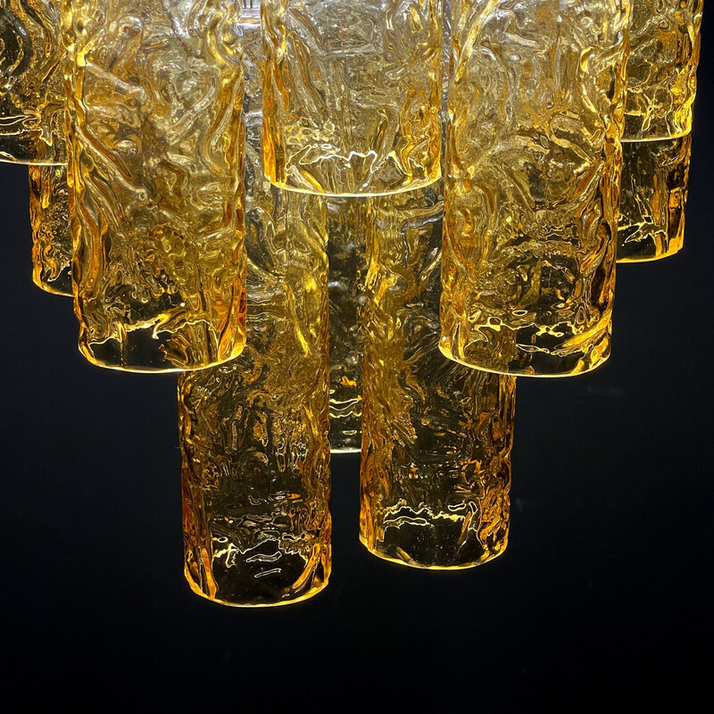 Vintage Murano glass chandelier Tronchi by Toni Zuccheri for Venini, Italy 1960