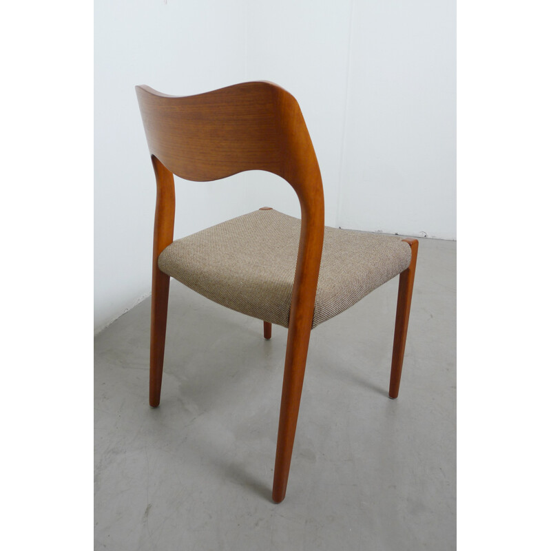Set of 4 Model 71 dining chairs by Niels Otto Moller for J.L. Møllers - 1960s