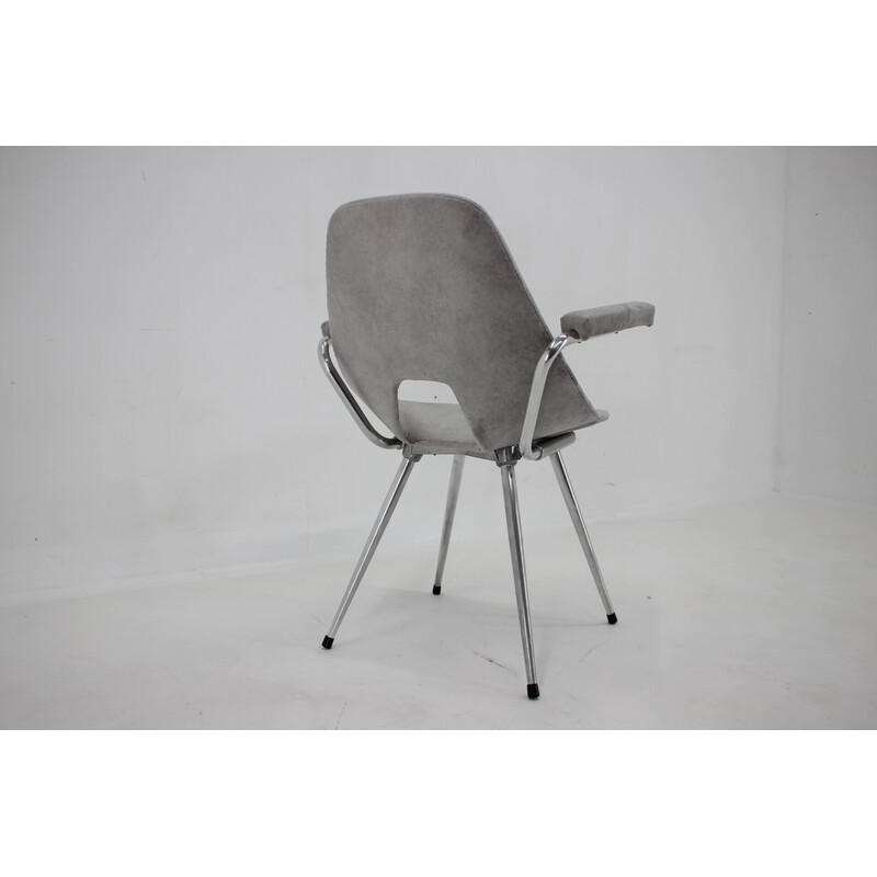 Vintage office chair in aluminium, Italy 1970