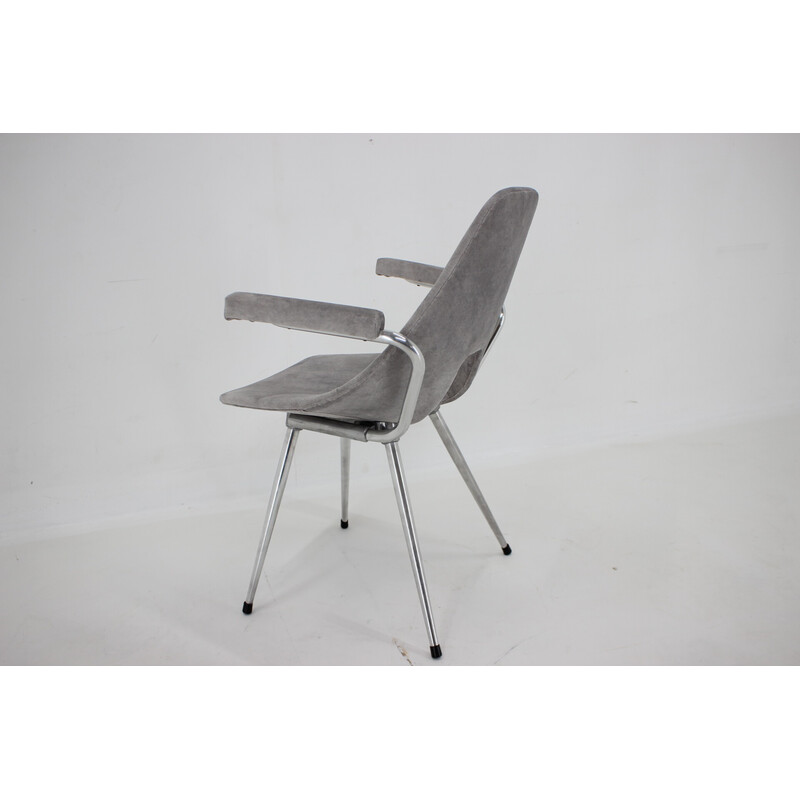 Vintage office chair in aluminium, Italy 1970