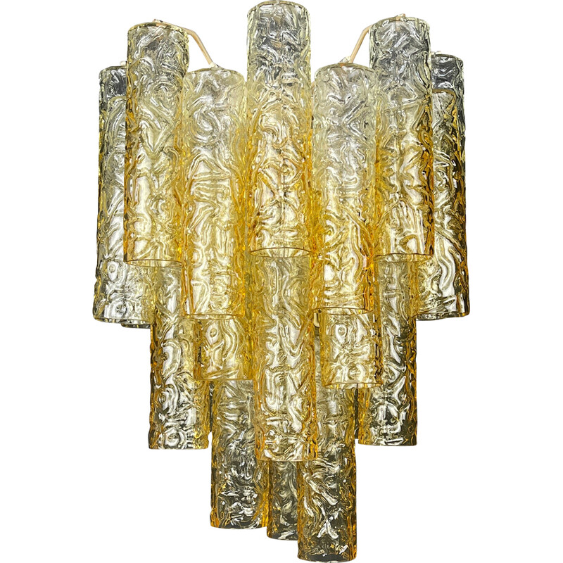 Vintage Murano glass chandelier Tronchi by Toni Zuccheri for Venini, Italy 1960