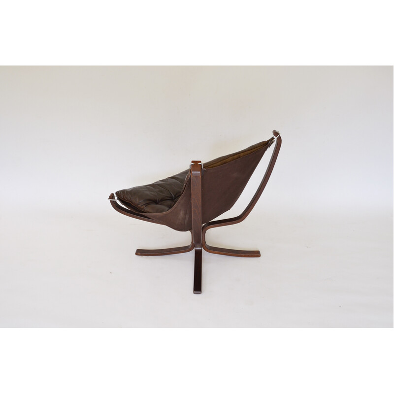 Fauteuil vintage Falcon en contreplaqué par Sigurd Ressell pour Vatne Møbler, Norvège 1970