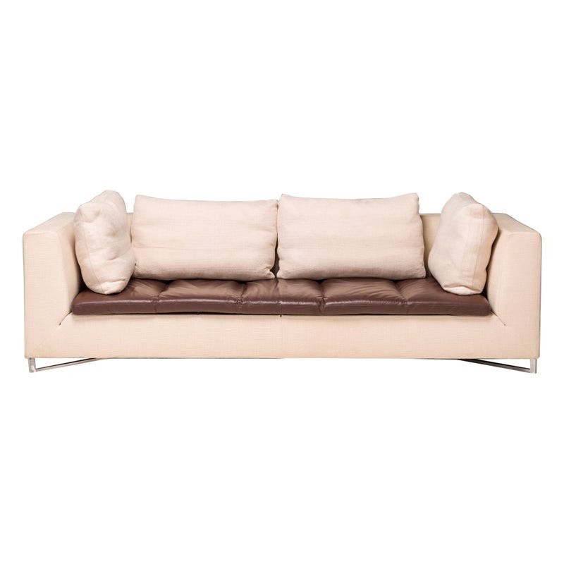 Vintage leather sofa by Didier Gomez for Ligne Roset