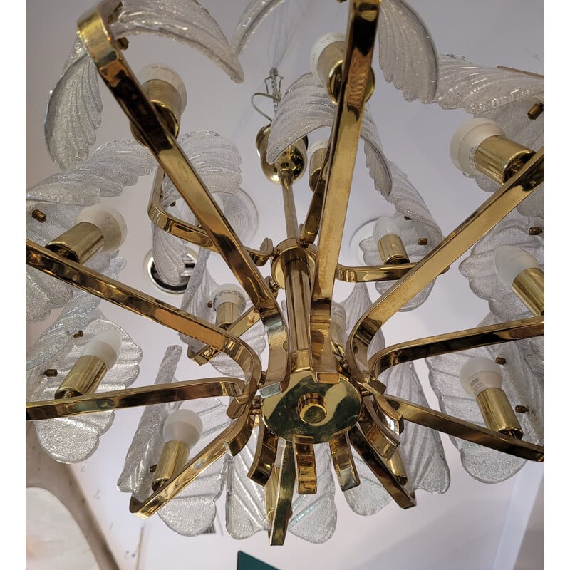 Vintage ceiling lamp by Carl Fagerlund for Orrefors Glasbruk, Sweden 1970
