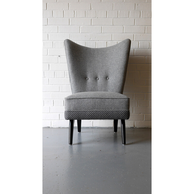 Fauteuil gris "Encore" de Howard Keith - 1950