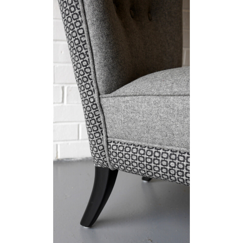 Grey 'Encore' armchair by Howard Keith - 1950s