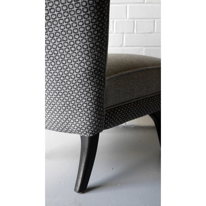 Grey 'Encore' armchair by Howard Keith - 1950s