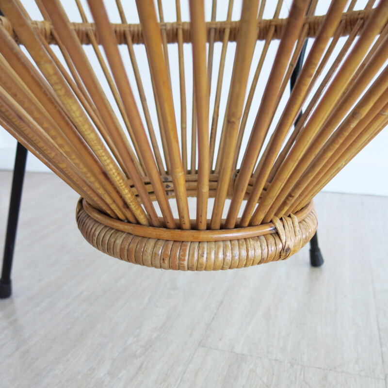 Rattan coffee table by Franco Albini - 1950s