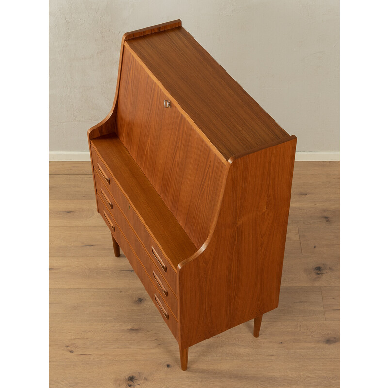 Vintage teak veneer secretary by Gunnar Nielsen for Tibergaard, Denmark 1960