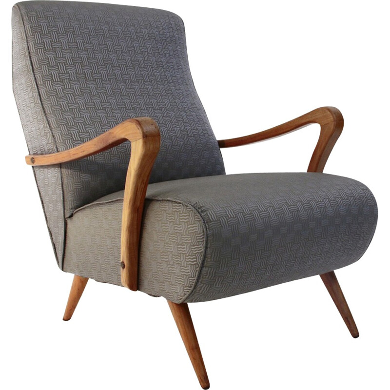 Mid-century italian grey armchair - 1940s