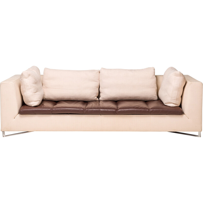 Vintage leather sofa by Didier Gomez for Ligne Roset