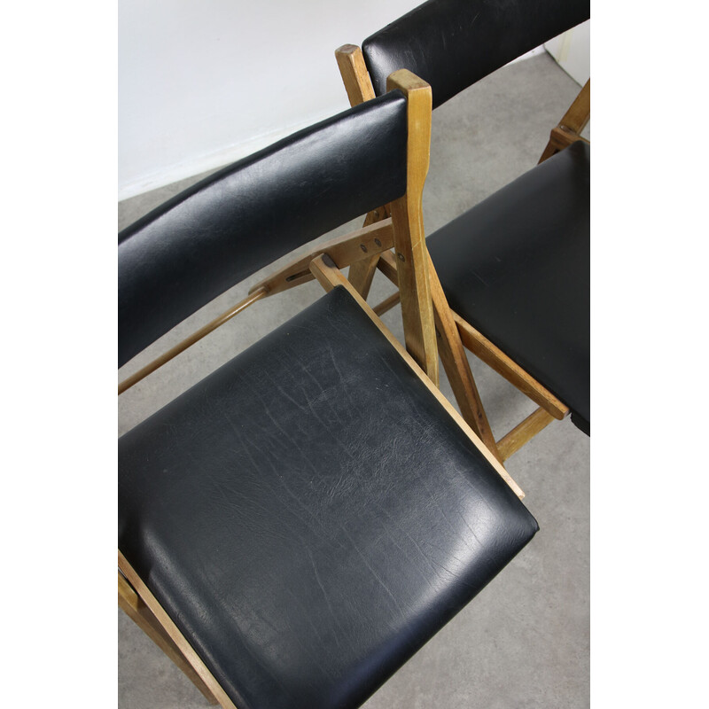 Pair of vintage Eden dining chairs from Gio Ponti, 1950s