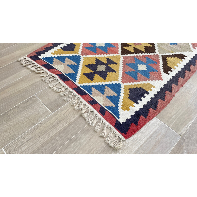 Tapis kilim vintage en laine