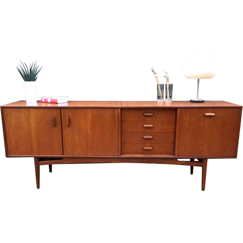 G-Plan teak sideboard with 4 drawers and 2 swing doors  - 1960s