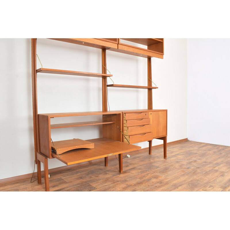 Vintage teak wall unit by Torbjørn Afdal for Bruksbo, 1950