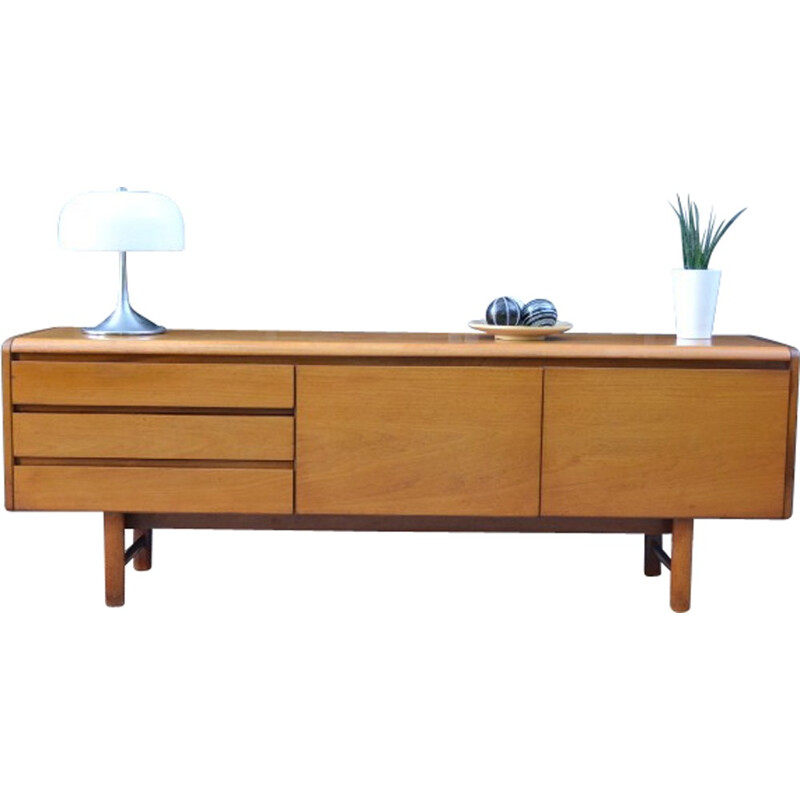 Vintage sideboard in teak with 3 drawers - 1960s