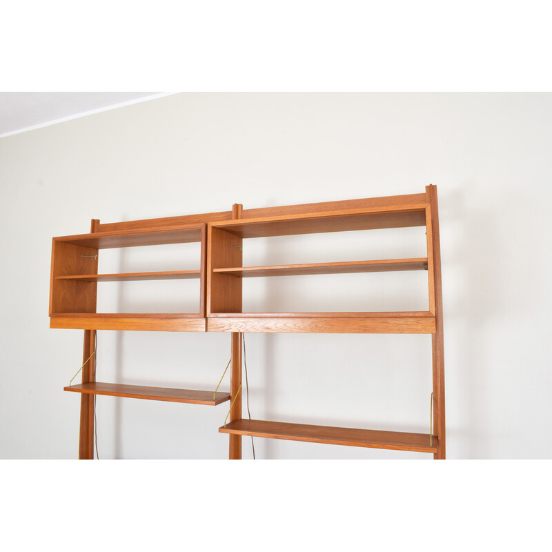 Vintage teak wall unit by Torbjørn Afdal for Bruksbo, 1950