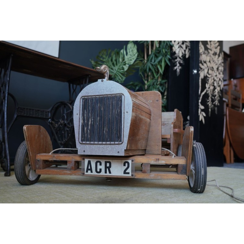 Vintage wooden toy car